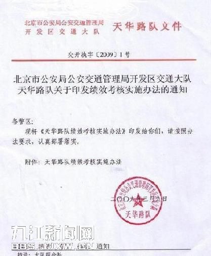 [讨论]某地交警罚款红头文件曝光 试问九江有无这样的红头文件?