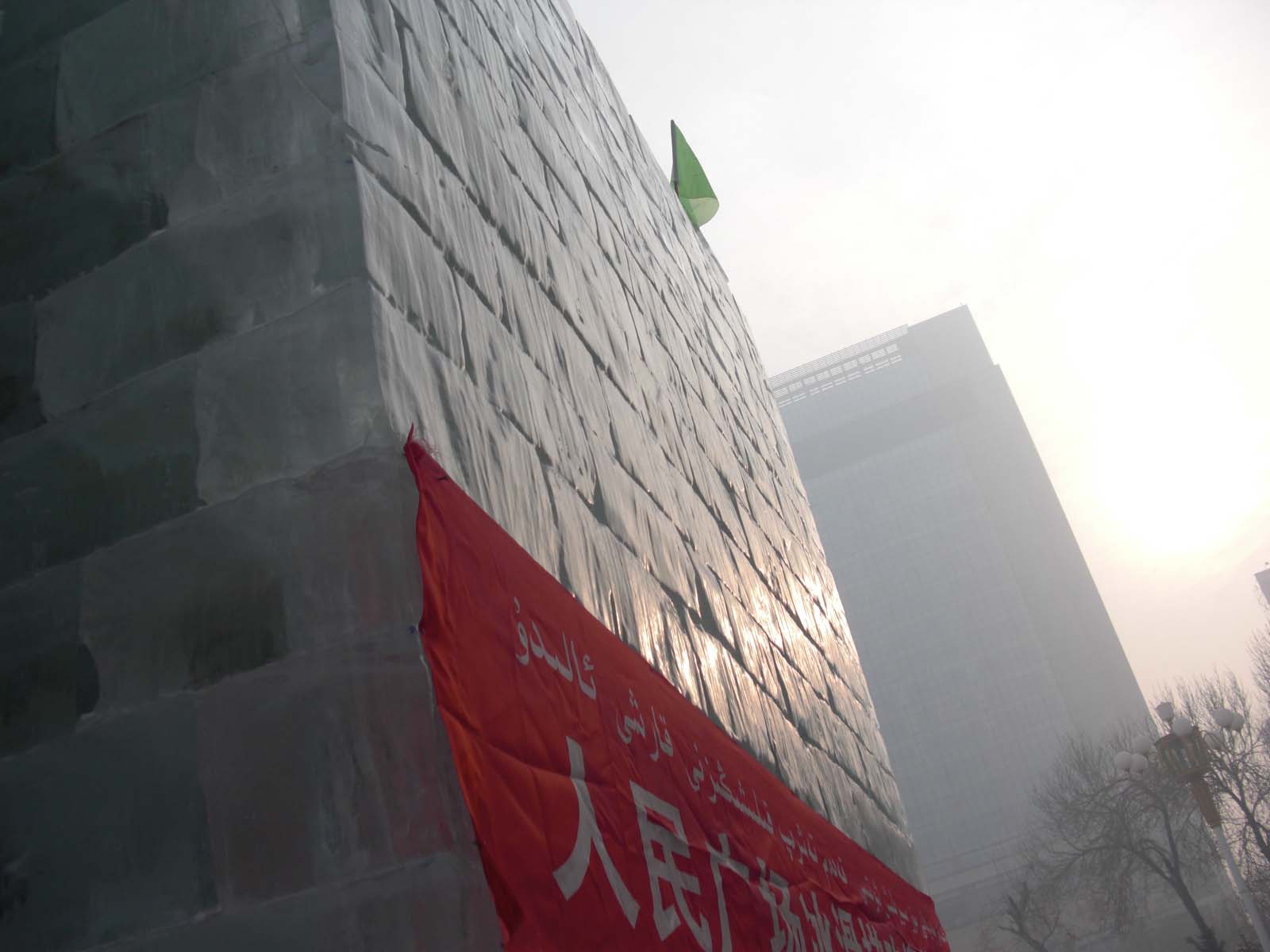 今天水水报道的主题---冰雕