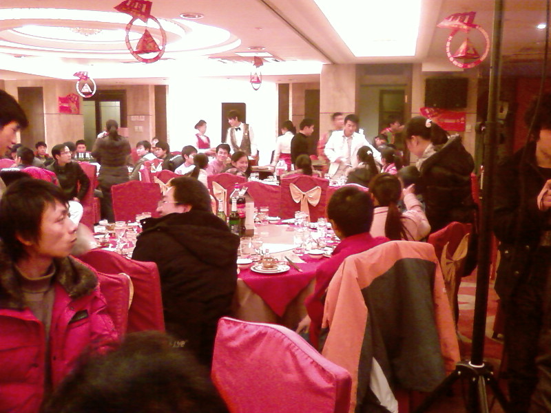 年夜饭归来，心情不错。。因为我中奖了。