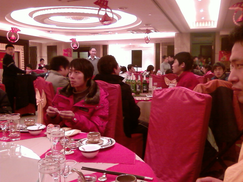 年夜饭归来，心情不错。。因为我中奖了。