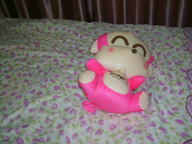 我的床铺及可爱的娃娃